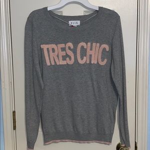 Thin gray Elle sweater